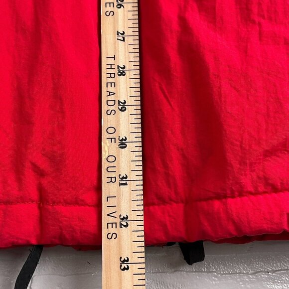 Marlboro Coat Men Large Red Black Anorak Zip Quilt Duck Down Nylon Jacket VTG‎ - Picture 12 of 13